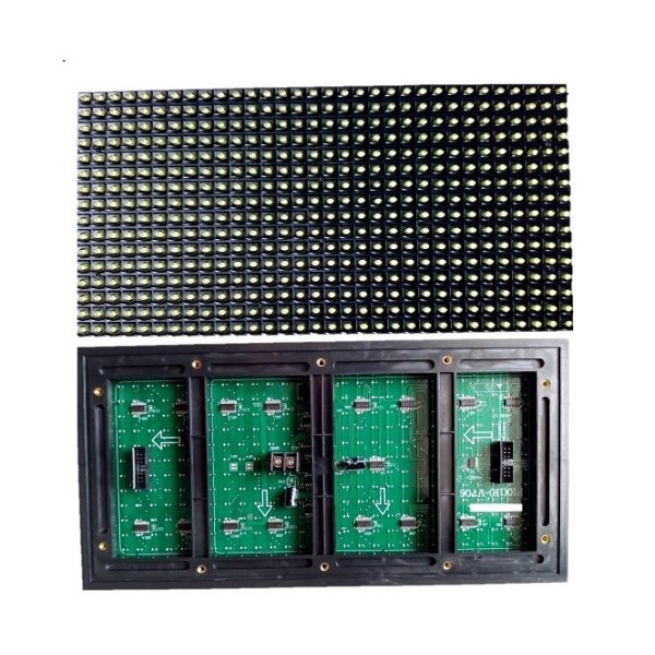 P10 OUTDOOR LED DISPLAY PANEL MODULE - 32X16 - HIGH BRIGHTNESS YELLOW ...